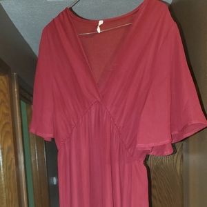 Burgandy Dress